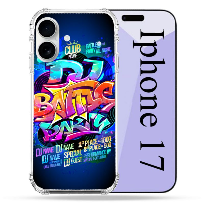 Coque Renforcée Magsafe Pour Iphone 17 Street Art Rap