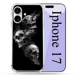 Coque Renforcée Magsafe Pour Iphone 17 Tete de Mort Triple