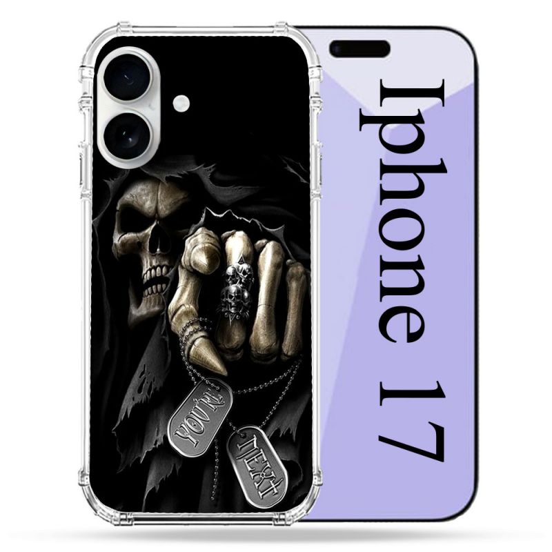 Coque Renforcée Magsafe Pour Iphone 17 Tete de Mort Your Next