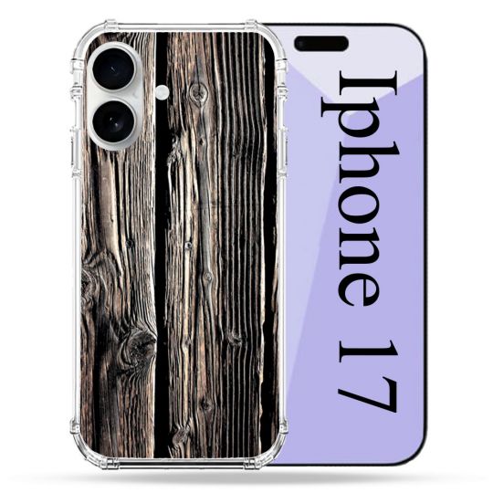 Coque Renforcée Magsafe Pour Iphone 17 Texture Bois