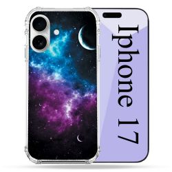 Coque Renforcée Magsafe Pour Iphone 17 Univers Bleu Violet
