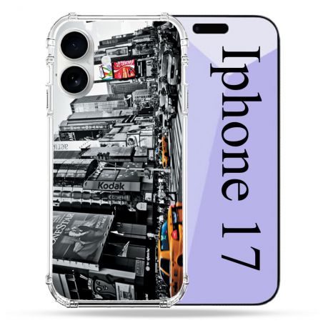 Coque Renforcée Magsafe Pour Iphone 17 Voyage Amerique USA New York Taxi