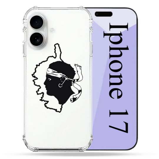 Coque Renforcée Transparente Pour Iphone 17 Corse