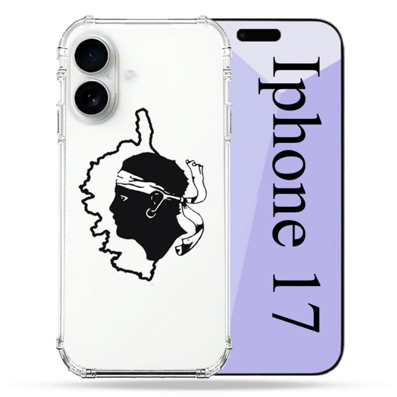 Coque Renforcée Transparente Pour Iphone 17 Corse