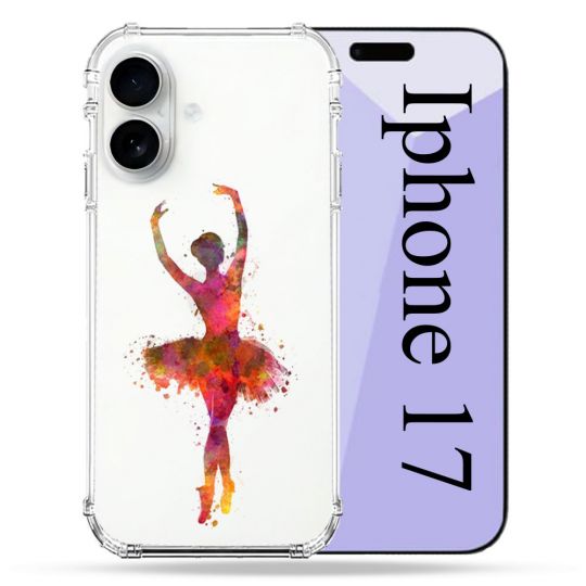 Coque Renforcée Transparente Pour Iphone 17 Danseuse etoile