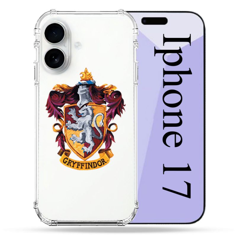 Coque Renforcée Transparente Pour Iphone 17 Harry Potter Griffindor
