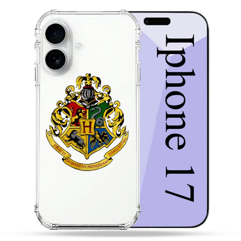 Coque Renforcée Transparente Pour Iphone 17 Harry Potter Poudlard