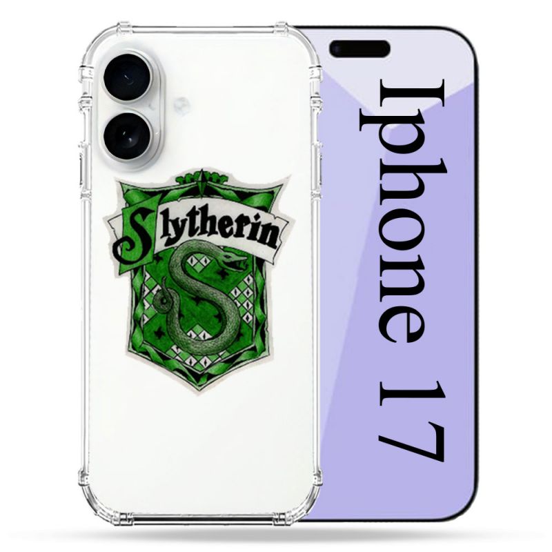 Coque Renforcée Transparente Pour Iphone 17 Harry Potter Slytherin
