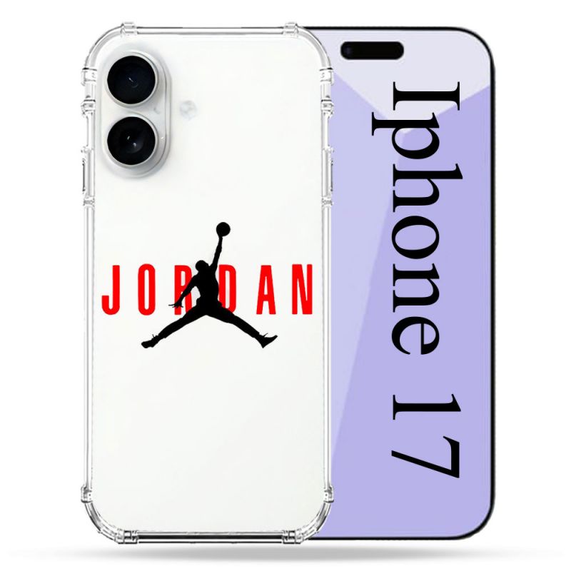 Coque Renforcée Transparente Pour Iphone 17 Jordan