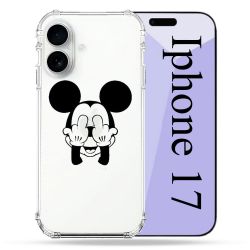 Coque Renforcée Transparente Pour Iphone 17 Mickey doigt