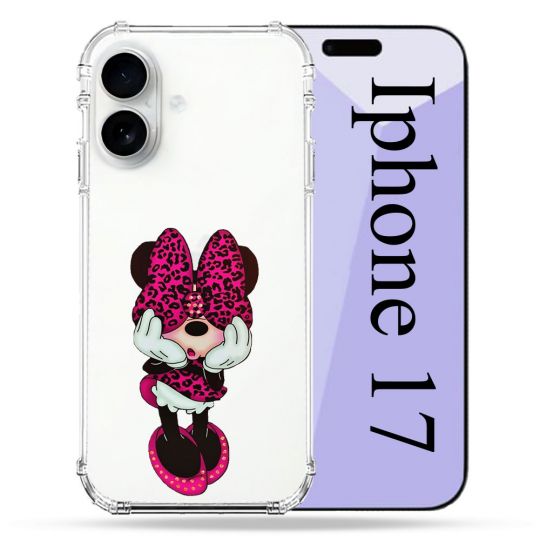 Coque Renforcée Transparente Pour Iphone 17 Minnie