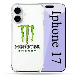 Coque Renforcée Transparente Pour Iphone 17 Monster Energy