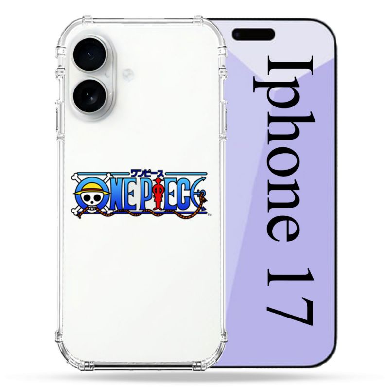 Coque Renforcée Transparente Pour Iphone 17 One Piece Logo
