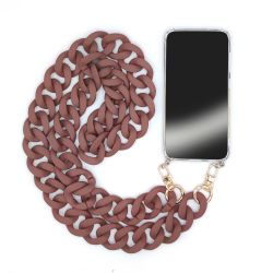 Coque Renforcée Transparente Pour Iphone 17 Lanière / Cordon Anneaux Bordeau