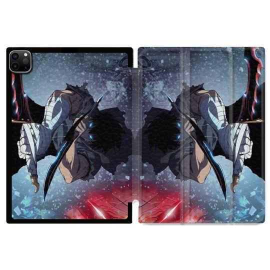 Coque Renforcée Pour Ipad Pro 11 M4 2024 Manga Solo Leveling Sung Epee