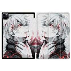 Coque Renforcée Pour Ipad Pro 11 M4 2024 Manga Tokyo Ghoul Kaneki Blanc