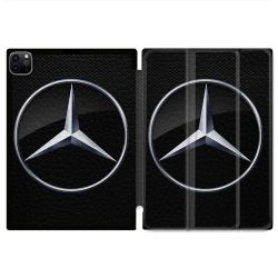 Coque Renforcée Pour Ipad Pro 11 M4 2024 Mercedes Carbone
