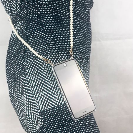 Coque Renforcée Transparente Pour Iphone 17 Lanière / Cordon Perle