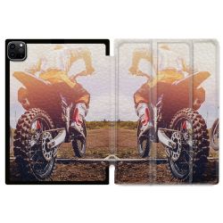 Coque Renforcée Pour Ipad Pro 11 M4 2024 Moto Cross Soleil