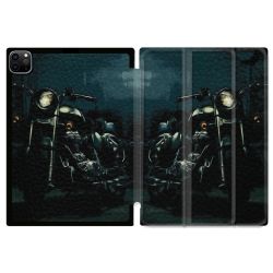 Coque Renforcée Pour Ipad Pro 11 M4 2024 Moto Harley Vintage