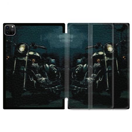 Coque Renforcée Pour Ipad Pro 11 M4 2024 Moto Harley Vintage