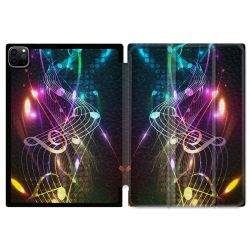 Coque Renforcée Pour Ipad Pro 11 M4 2024 Musique Partition Multicolore