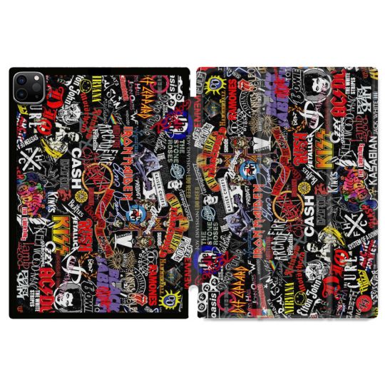 Coque Renforcée Pour Ipad Pro 11 M4 2024 Musique Rock Groupe