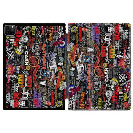 Coque Renforcée Pour Ipad Pro 11 M4 2024 Musique Rock Groupe