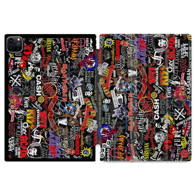 Coque Renforcée Pour Ipad Pro 11 M4 2024 Musique Rock Groupe