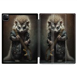 Coque Renforcée Pour Ipad Pro 11 M4 2024 Musique Rock Herisson