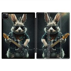 Coque Renforcée Pour Ipad Pro 11 M4 2024 Musique Rock Lapin