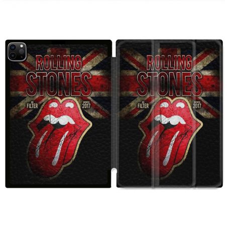 Coque Renforcée Pour Ipad Pro 11 M4 2024 Musique Rolling Stones