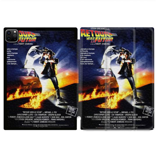 Coque Renforcée Pour Ipad Pro 11 M4 2024 Retour Vers Le Futur Affiche