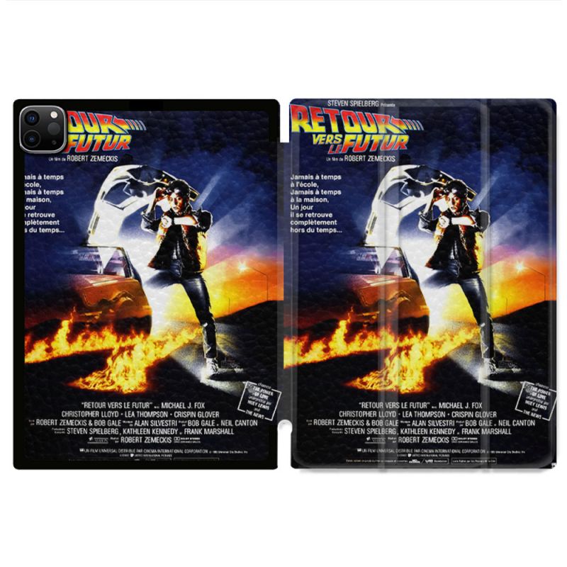 Coque Renforcée Pour Ipad Pro 11 M4 2024 Retour Vers Le Futur Affiche