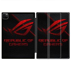 Coque Renforcée Pour Ipad Pro 11 M4 2024 ROG Rouge