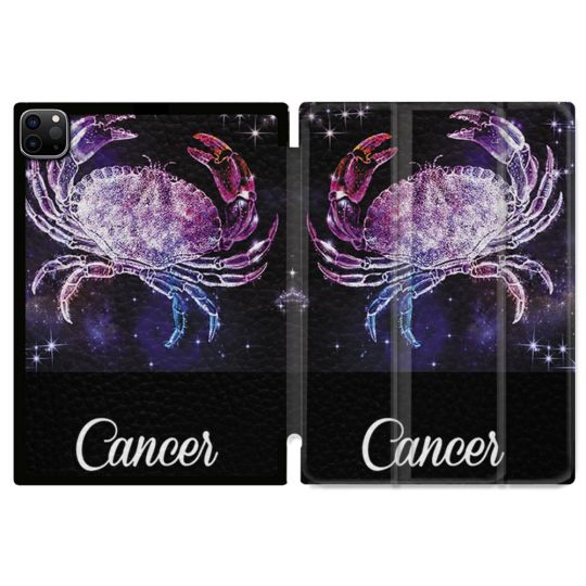 Coque Renforcée Pour Ipad Pro 11 M4 2024 Signe Zodiaque 2 Cancer