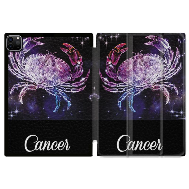 Coque Renforcée Pour Ipad Pro 11 M4 2024 Signe Zodiaque 2 Cancer