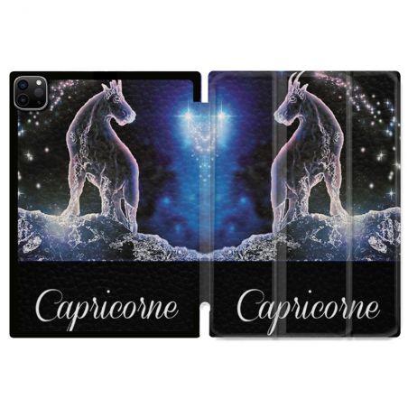 Coque Renforcée Pour Ipad Pro 11 M4 2024 Signe Zodiaque 2 Capricorne
