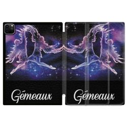 Coque Renforcée Pour Ipad Pro 11 M4 2024 Signe Zodiaque 2 Gémeaux