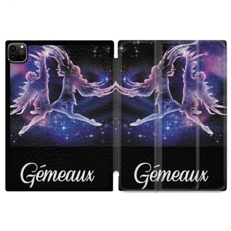 Coque Renforcée Pour Ipad Pro 11 M4 2024 Signe Zodiaque 2 Gémeaux
