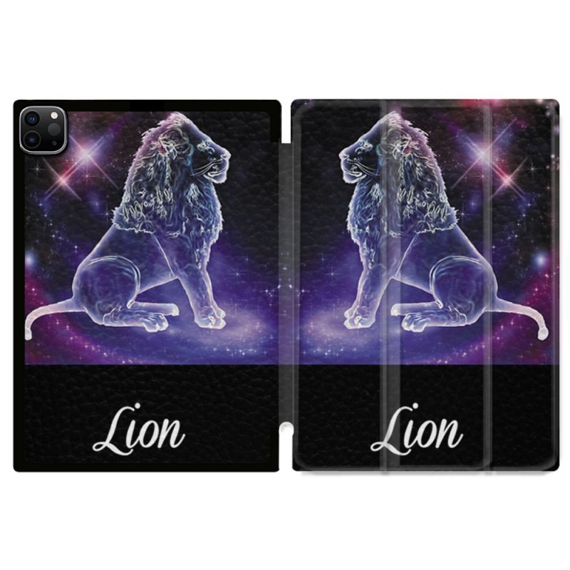 Coque Renforcée Pour Ipad Pro 11 M4 2024 Signe Zodiaque 2 Lion