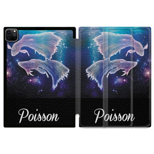 Coque Renforcée Pour Ipad Pro 11 M4 2024 Signe Zodiaque 2 Poisson