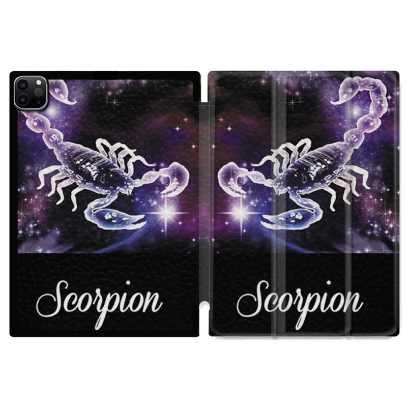 Coque Renforcée Pour Ipad Pro 11 M4 2024 Signe Zodiaque 2 Scorpion