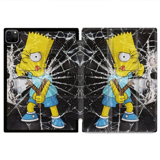 Coque Renforcée Pour Ipad Pro 11 M4 2024 Simpson Bart