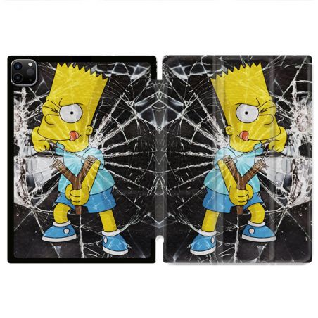 Coque Renforcée Pour Ipad Pro 11 M4 2024 Simpson Bart