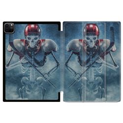Coque Renforcée Pour Ipad Pro 11 M4 2024 Sport Hockey Squelette