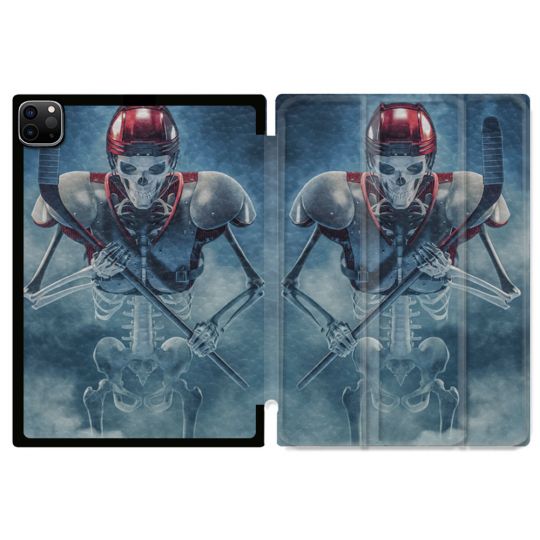 Coque Renforcée Pour Ipad Pro 11 M4 2024 Sport Hockey Squelette