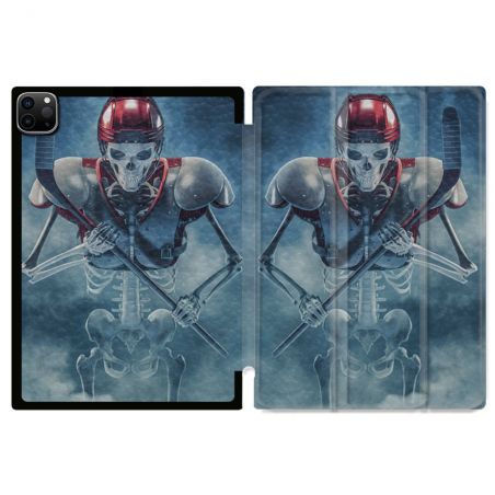 Coque Renforcée Pour Ipad Pro 11 M4 2024 Sport Hockey Squelette
