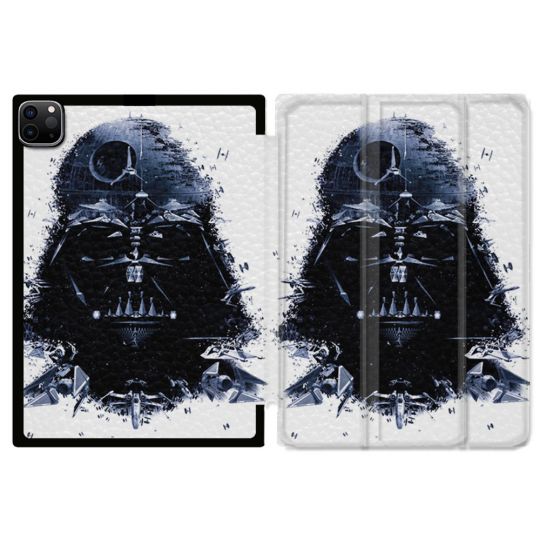 Coque Renforcée Pour Ipad Pro 11 M4 2024 Star Wars - Dark Vador Blanc