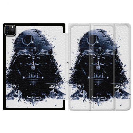 Coque Renforcée Pour Ipad Pro 11 M4 2024 Star Wars - Dark Vador Blanc